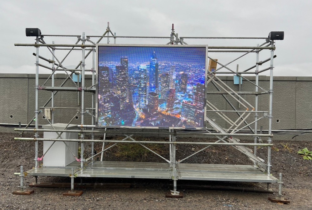 デジタルサイネージ導入 建築会社