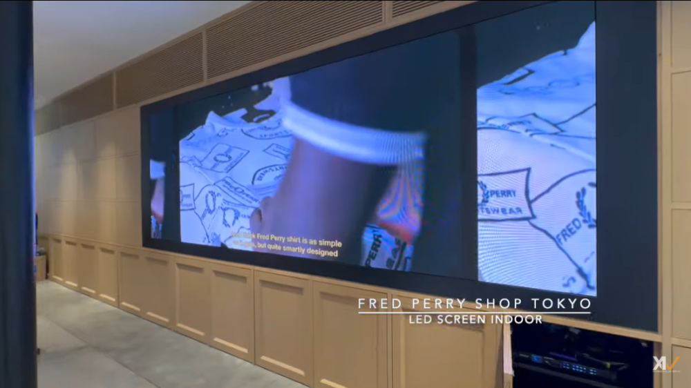 デジタルサイネージ導入 FRED PERRY SHOP TOKYO