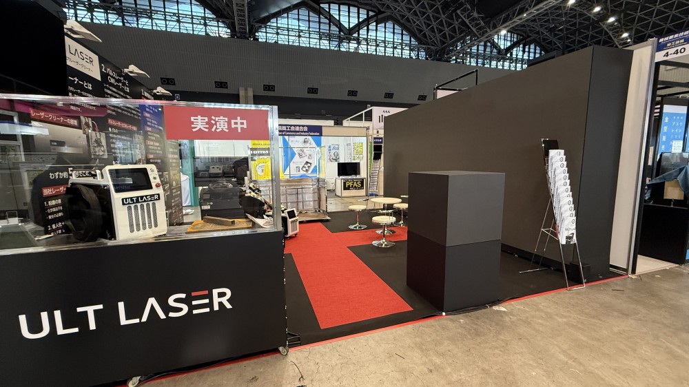 展示会当日のブースの様子