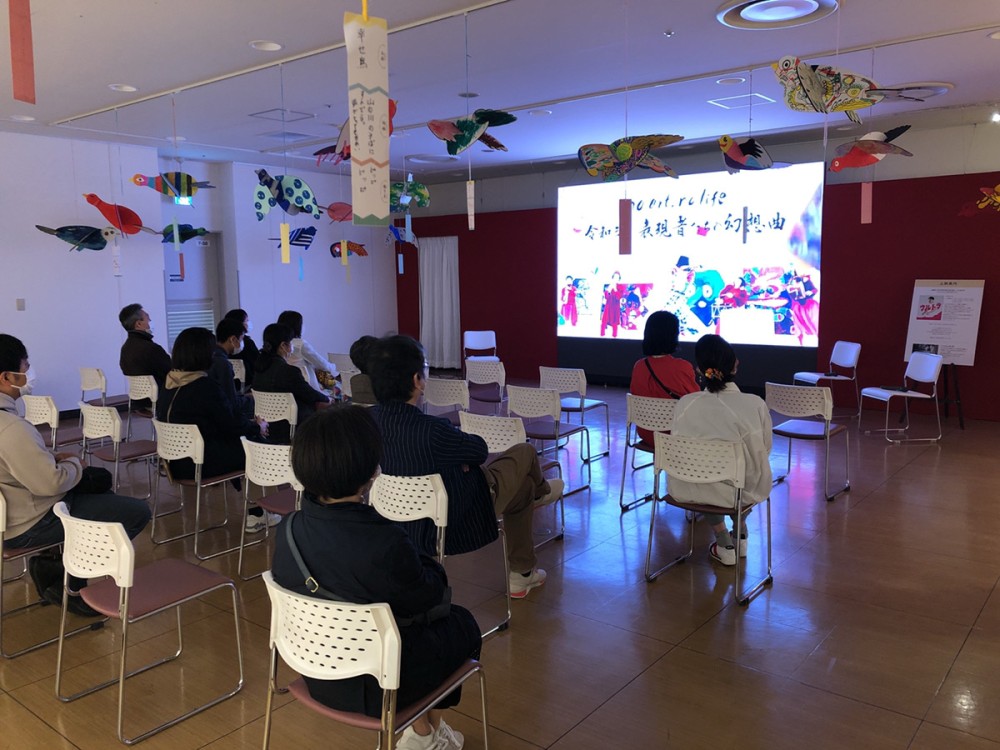 ツナガルアートフェスティバルFUKUOKA LEDビジュアルウォール 会場写真